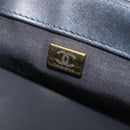 CHANEL Mini Matelasse 20 Chain Shoulder Bag Lamb Skin Black Gold Auth BA16292SM-27