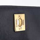 CHANEL Matelasse Chain Shoulder Bag Lamb Skin 2way Navy Gold CC Auth BA16293SAV-21