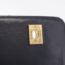CHANEL Matelasse Chain Shoulder Bag Lamb Skin 2way Navy Gold CC Auth BA16293SAV-22
