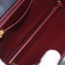 CHANEL Matelasse Chain Shoulder Bag Lamb Skin 2way Navy Gold CC Auth BA16293SAV-24