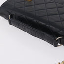 CHANEL Matelasse Chain Shoulder Bag Lamb Skin 2way Navy Gold CC Auth BA16293SAV-7
