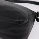 FENDI Mamma Baguette Shoulder Bag Leather Black Silver Auth BA16295V-16