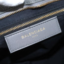 Balenciaga Classic Metal Edge City Leather 2way Gray Gold 432831 Auth BA16296SAM-21
