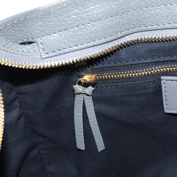 Balenciaga Classic Metal Edge City Leather 2way Gray Gold 432831 Auth BA16296SAM