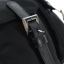 PRADA Backpack Nylon Black Silver Auth BA16300M-17