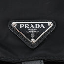 PRADA Backpack Nylon Black Silver Auth BA16300M-20