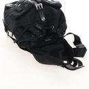 PRADA Backpack Nylon Black Silver Auth BA16300M-21