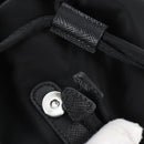 PRADA Backpack Nylon Black Silver Auth BA16300M-23