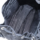 PRADA Backpack Nylon Black Silver Auth BA16300M-25