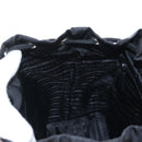 PRADA Backpack Nylon Black Silver Auth BA16300M-26