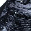 PRADA Backpack Nylon Black Silver Auth BA16300M-28