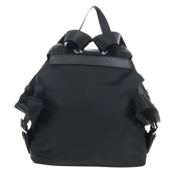 PRADA Backpack Nylon Black Silver Auth BA16300M