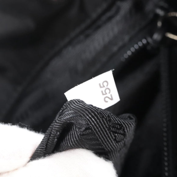 PRADA Backpack Nylon Black Silver Auth BA16300M