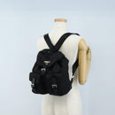 PRADA Backpack Nylon Black Silver Auth BA16300M-32