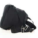 PRADA Backpack Nylon Black Silver Auth BA16300M-9