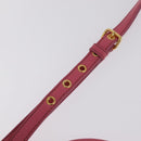 Miu Miu Matelasse Hand Bag Leather 2way Pink Gold Tone Auth BA16301V-15