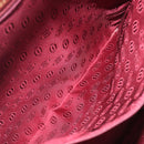 Cartier Must Line Hand Bag Leather Bordeaux Gold Tone Auth BA16305-23