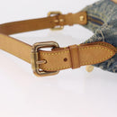 LOUIS VUITTON Monogram Denim Buggy PM Shoulder Bag Blue M95049 LV Auth BA16311V-15