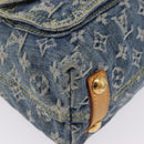 LOUIS VUITTON Monogram Denim Buggy PM Shoulder Bag Blue M95049 LV Auth BA16311V-16