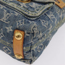 LOUIS VUITTON Monogram Denim Buggy PM Shoulder Bag Blue M95049 LV Auth BA16311V-17