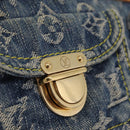 LOUIS VUITTON Monogram Denim Buggy PM Shoulder Bag Blue M95049 LV Auth BA16311V-20