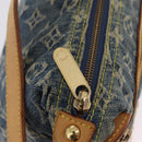 LOUIS VUITTON Monogram Denim Buggy PM Shoulder Bag Blue M95049 LV Auth BA16311V-22
