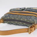LOUIS VUITTON Monogram Denim Buggy PM Shoulder Bag Blue M95049 LV Auth BA16311V-6