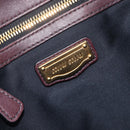 Miu Miu Matelasse Hand Bag Leather 2way Dark Brown Gold Tone Auth BA16313A-27