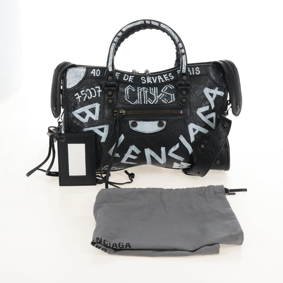 LOUIS VUITTON Classic City Graffiti Hand Bag Leather 431621 LV Auth BA16314SAM