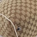 GUCCI GG Canvas Tote Bag Beige Silver 153213 Auth BA16315-11
