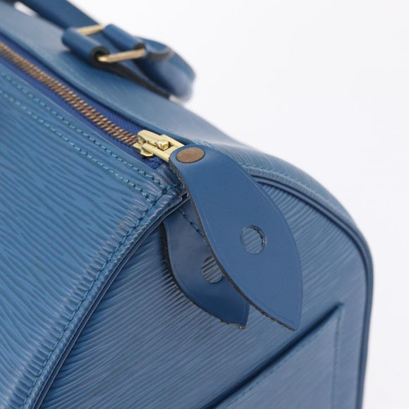 LOUIS VUITTON Epi Speedy 30 Hand Bag Toledo Blue M43005 LV Auth BA16316