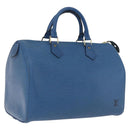LOUIS VUITTON Epi Speedy 30 Hand Bag Toledo Blue M43005 LV Auth BA16316-1