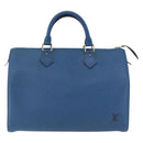 LOUIS VUITTON Epi Speedy 30 Hand Bag Toledo Blue M43005 LV Auth BA16316-13