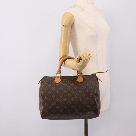LOUIS VUITTON Monogram Speedy 30 Hand Bag M41526 LV Auth BA16318A