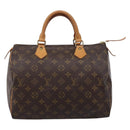 LOUIS VUITTON Monogram Speedy 30 Hand Bag M41526 LV Auth BA16318A-13