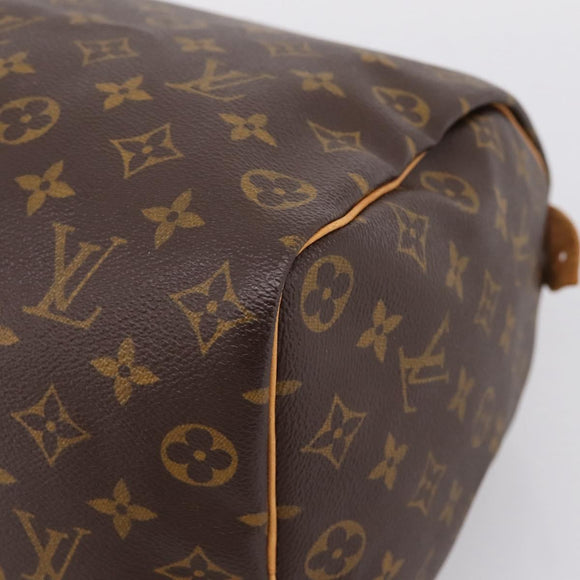 LOUIS VUITTON Monogram Speedy 35 Hand Bag M41524 LV Auth BA16319V