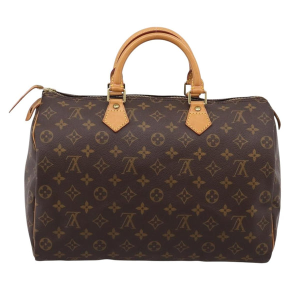 LOUIS VUITTON Monogram Speedy 35 Hand Bag M41524 LV Auth BA16319V