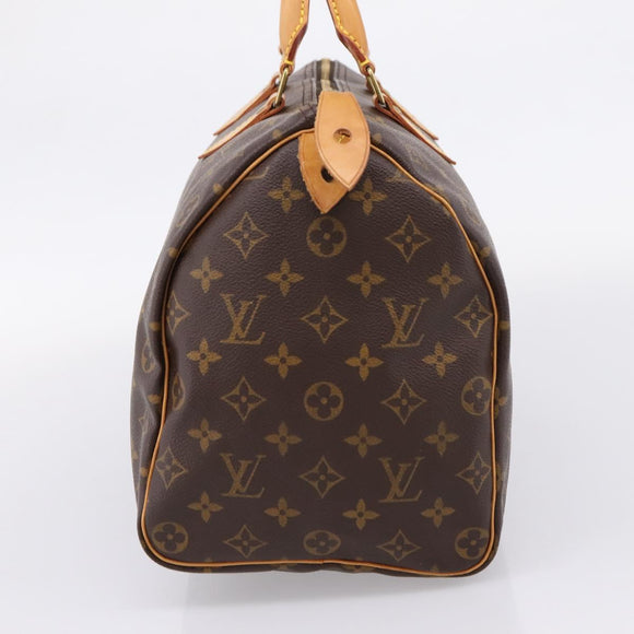 LOUIS VUITTON Monogram Speedy 35 Hand Bag M41524 LV Auth BA16319V