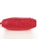 Balenciaga The Giant Town Hand Bag Leather 2way Red Gold Tone Auth BA16321M-13
