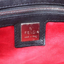 FENDI Mamma Baguette Shoulder Bag Leather Black Silver Auth BA16322V-21