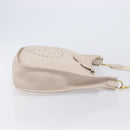 HERMES Evelyn 1GM Shoulder Bag Leather Ivory Gold Tone Auth BA16323SAM-4