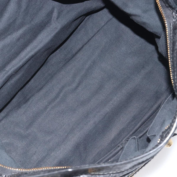 Balenciaga Giant City Hand Bag Leather 2way Black Gold 281770 Auth BA16329SAM
