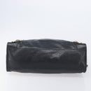 Balenciaga Giant City Hand Bag Leather 2way Black Gold 281770 Auth BA16329SAM-9