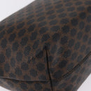 CELINE Macadam Hand Bag PVC Black Gold Tone Auth BA16333A-12