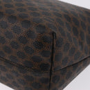 CELINE Macadam Hand Bag PVC Black Gold Tone Auth BA16333A-13