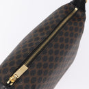 CELINE Macadam Hand Bag PVC Black Gold Tone Auth BA16333A-15