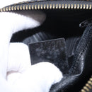 CELINE Macadam Hand Bag PVC Black Gold Tone Auth BA16333A-23
