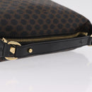 CELINE Macadam Hand Bag PVC Black Gold Tone Auth BA16333A-7