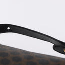 CELINE Macadam Hand Bag PVC Black Gold Tone Auth BA16333A-8