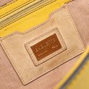 FENDI Mamma Baguette Shoulder Bag Leather 2way Yellow 8BR600 Auth BA16336SAM-22